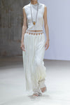 SWAYING/KNIT Silk Cashmere Back Hollow Vest SW24SS1T12 White PS75